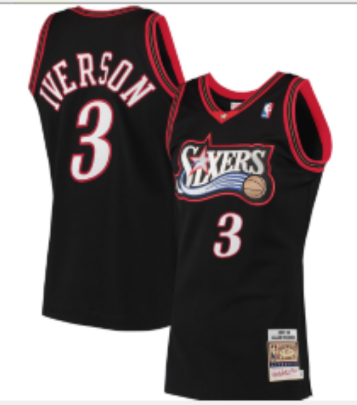 Men Philadelphia 76ers #3 Iverson black Nike 2026 NBA Jersey 0806001->philadelphia 76ers->NBA Jersey